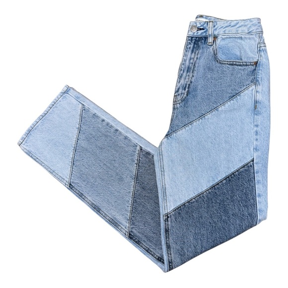 PacSun Blue Boot Cut Patchwork Jeans - Picture 5 of 6